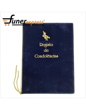 Livro Condolências Veludo...